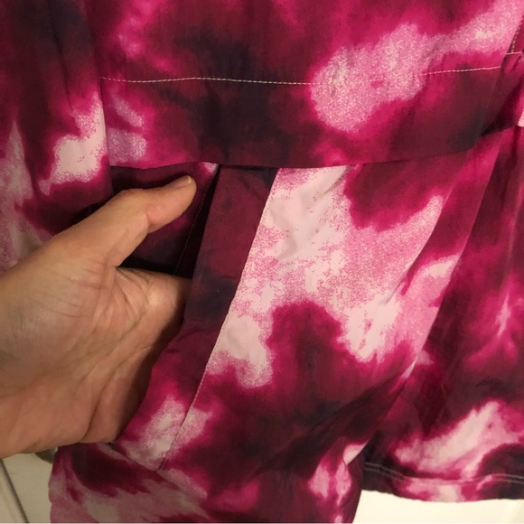 Champion jacket tie dye rare Hoodie jacket Pink M - Picture 6 of 11